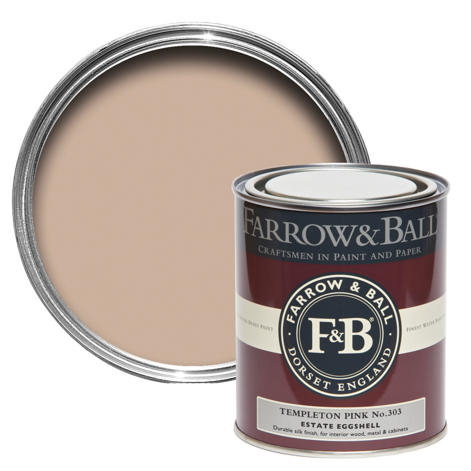 Farrow and Ball 750ml Estate Eggshell Templeton Pink No.303