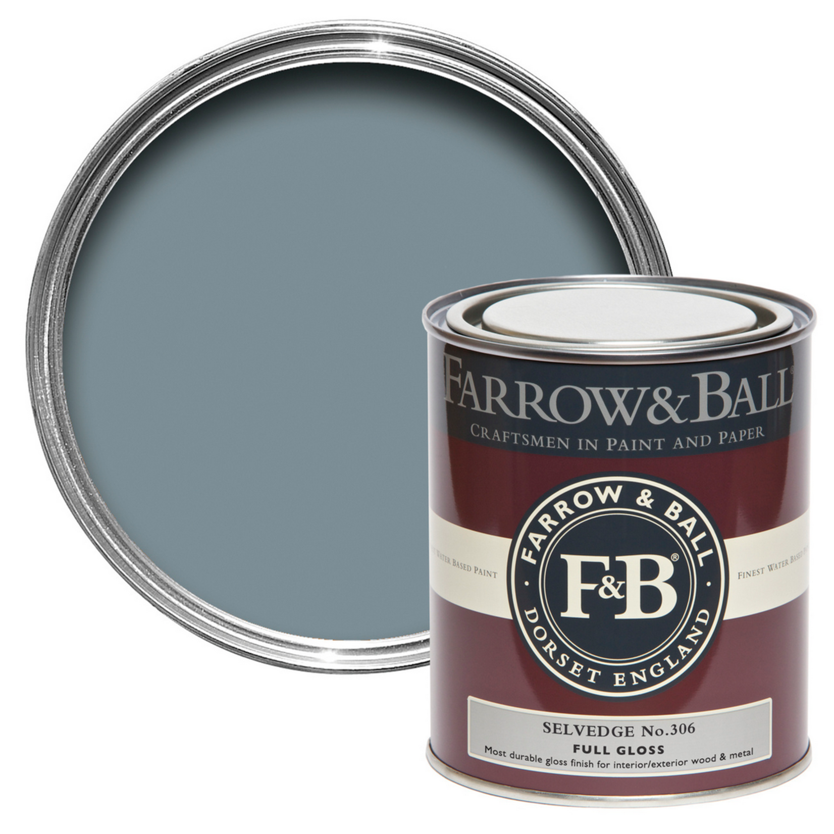 Farrow and Ball 750ml Full Gloss Selvedge No.306