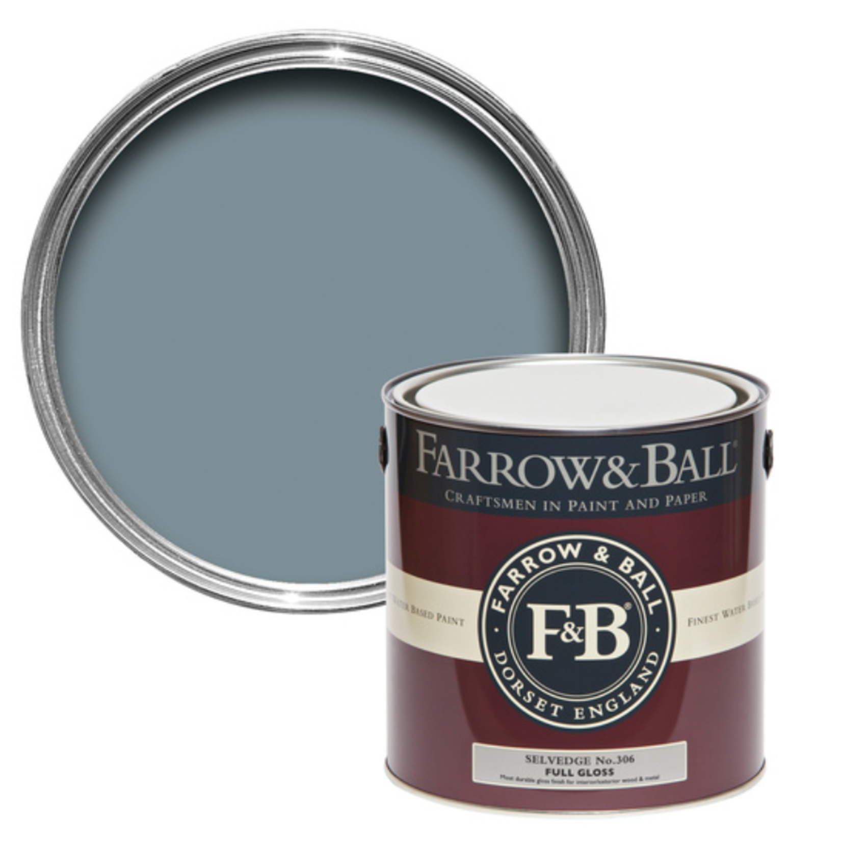 Farrow and Ball US Gallon Full Gloss Selvedge No.306