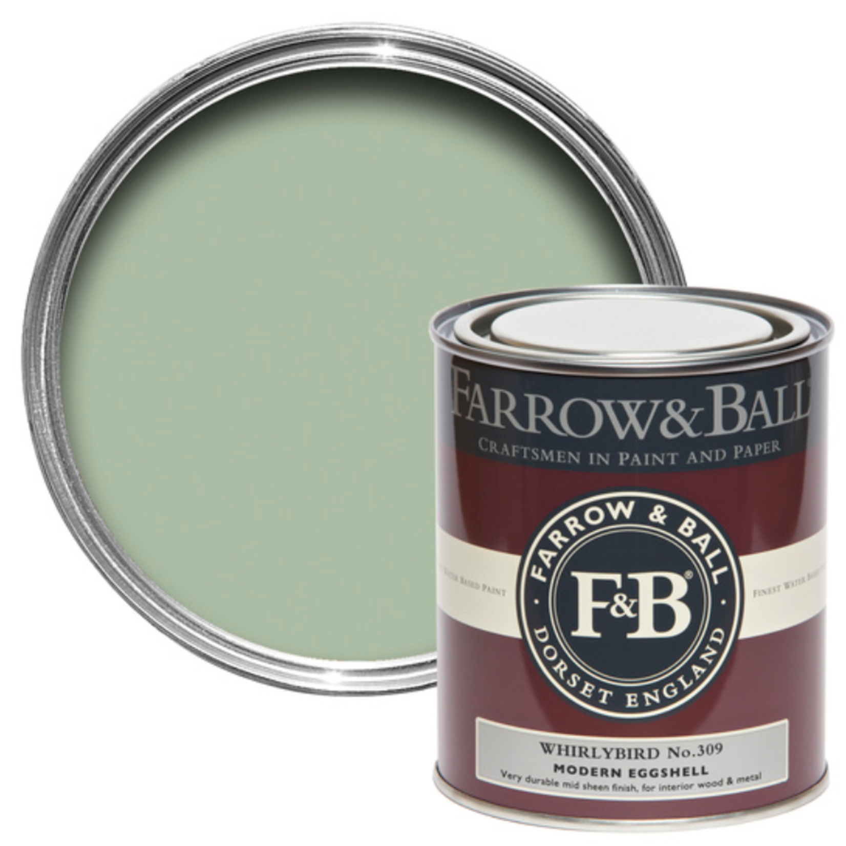 Farrow and Ball 750ml Modern Eggshell Whirlybird No.309