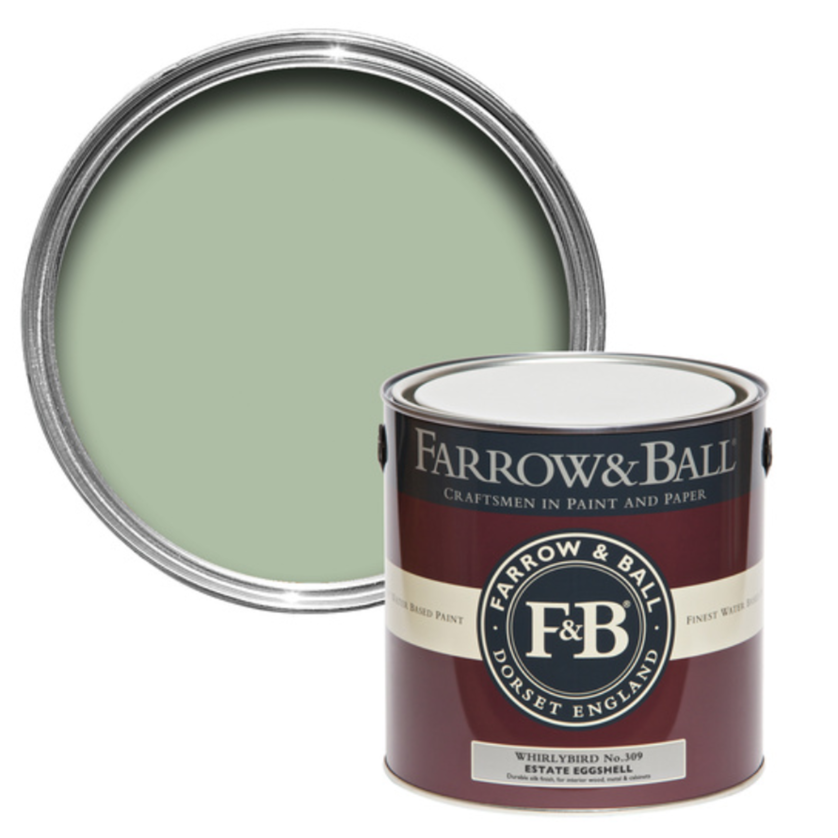 Farrow and Ball Gallon Estate Eggshell Whirlybird No.309