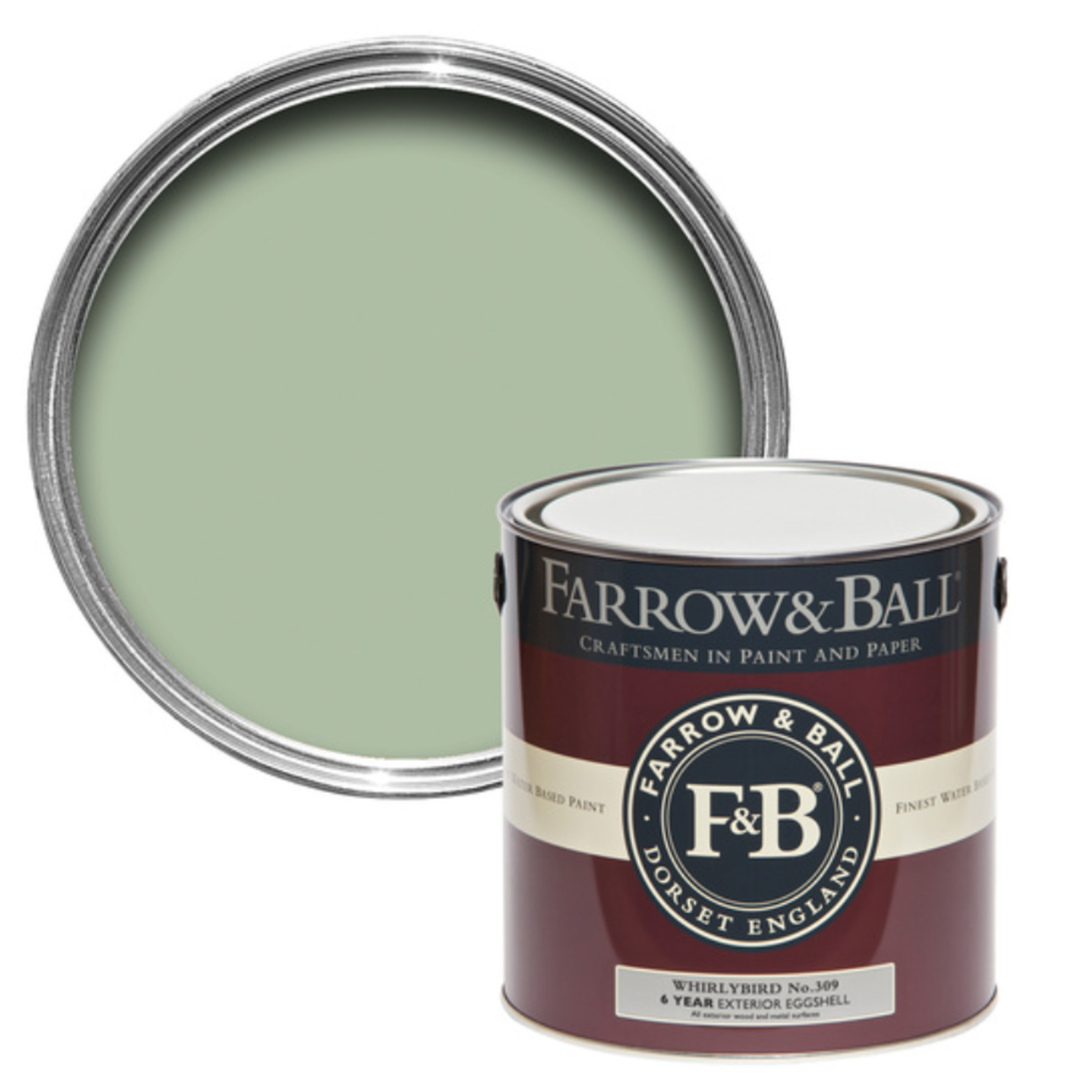 Farrow and Ball US Gallon Exterior Eggshell Whirlybird No.309