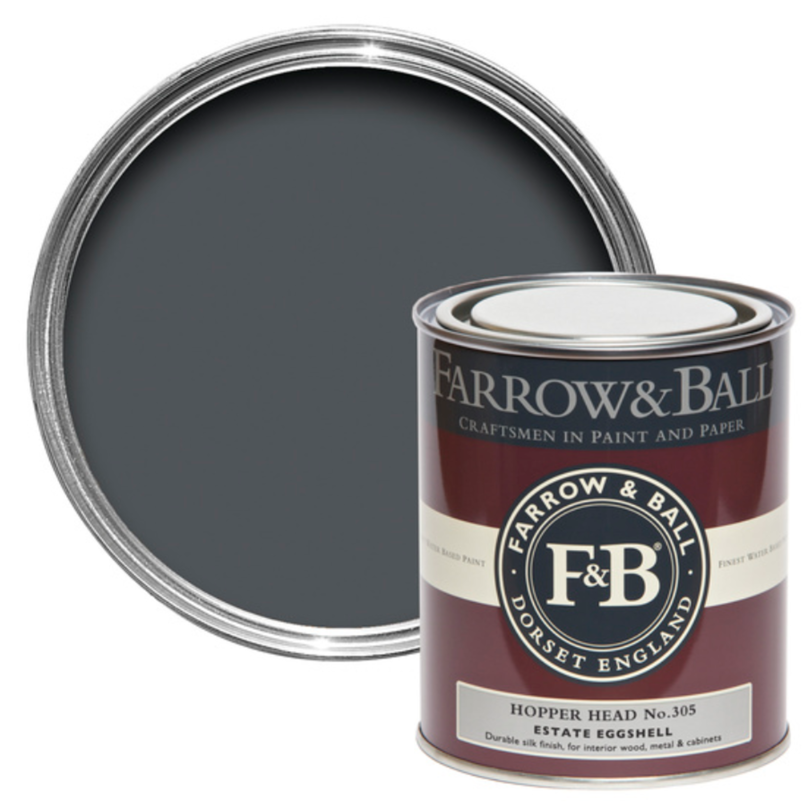 Farrow and Ball 750ml Estate Eggshell Hopper Head No.305