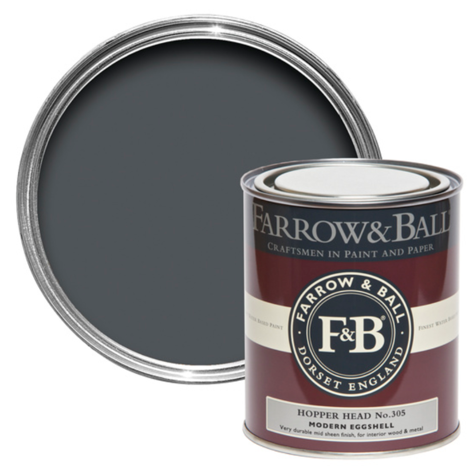 Farrow and Ball 750ml Modern Eggshell Hopper Head No.305