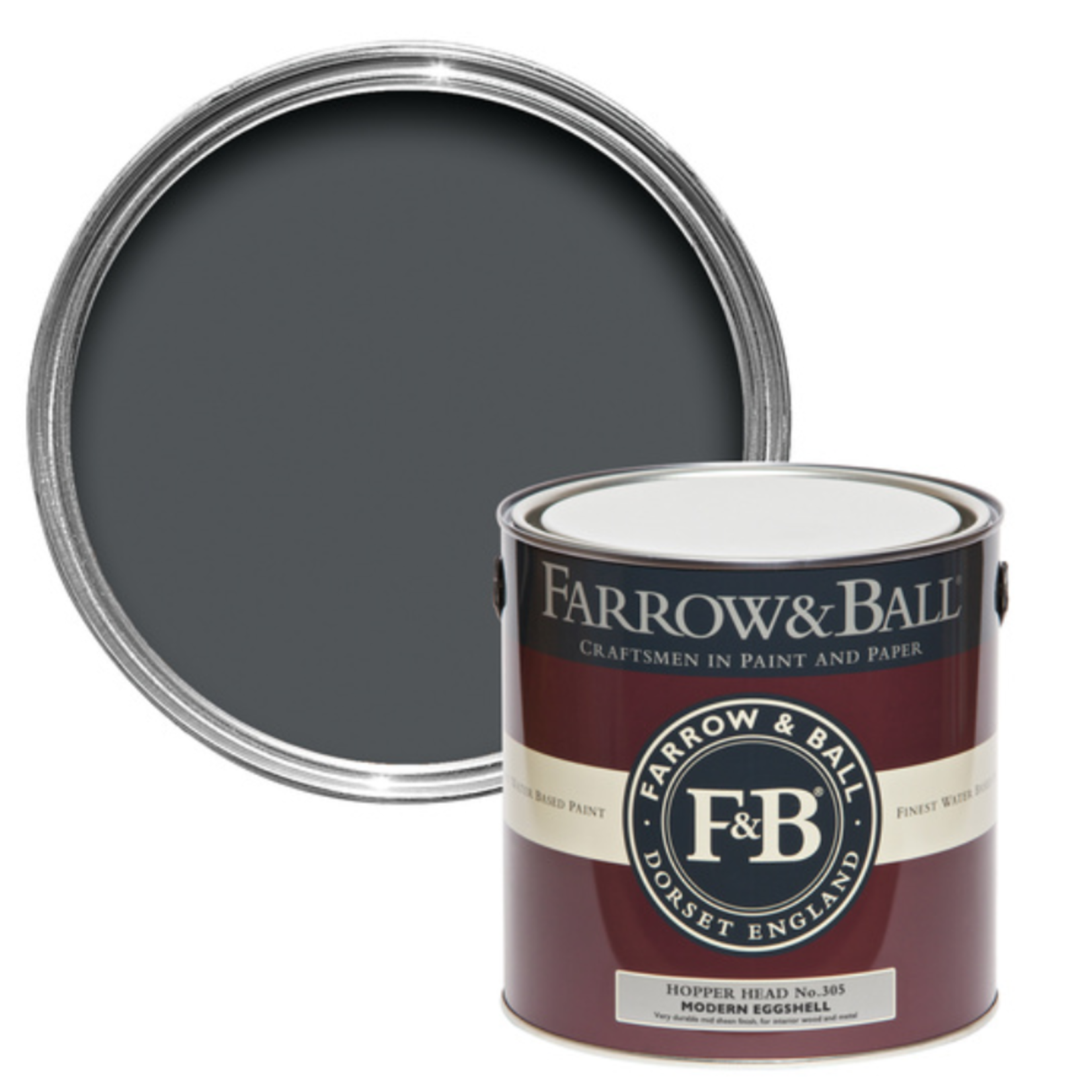 Farrow and Ball US Gallon Modern Eggshell  Hopper Head No.305