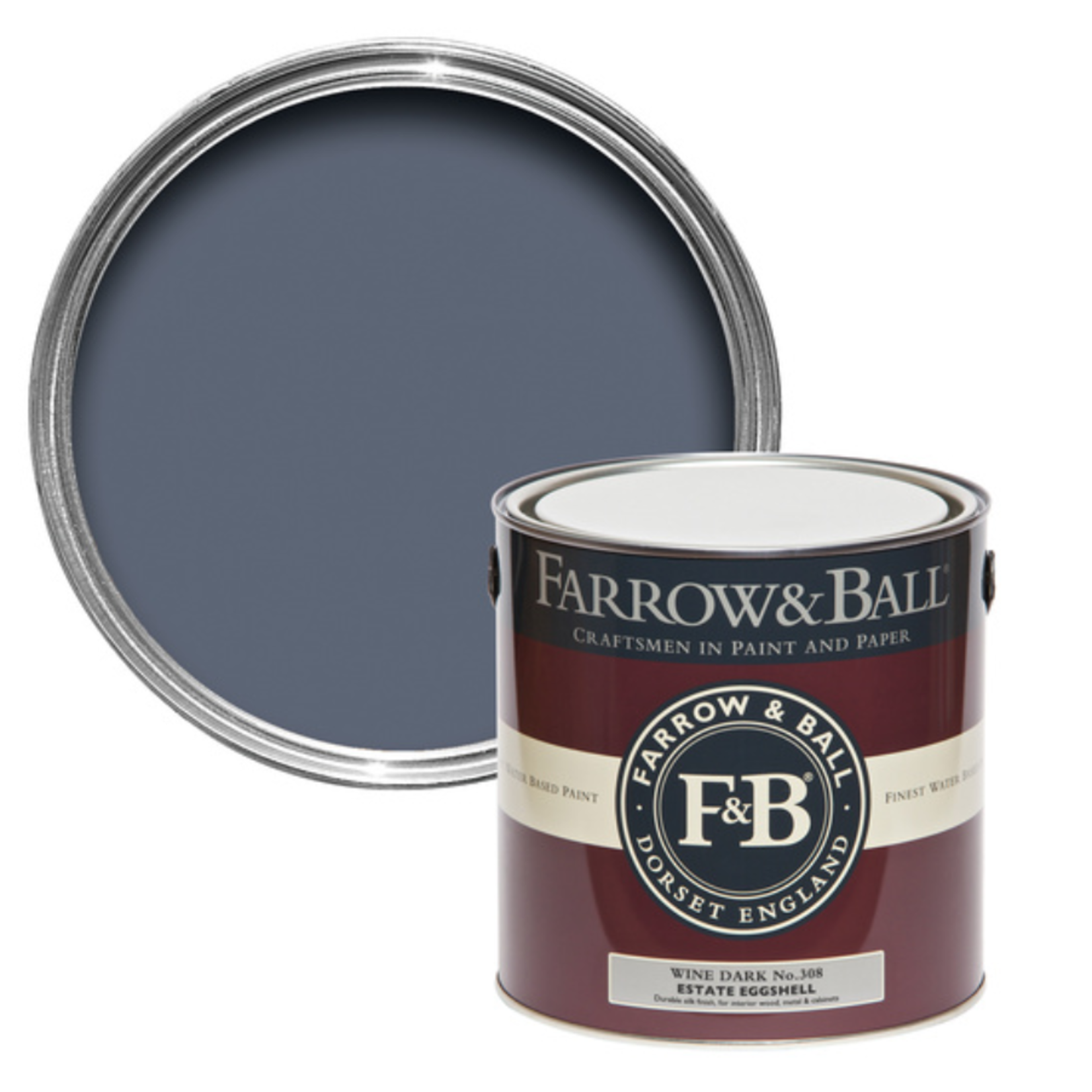 Farrow and Ball Gallon Estate Eggshell Wine Dark No.308