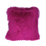 Hot Pink Mongolian 18x18 Cushion