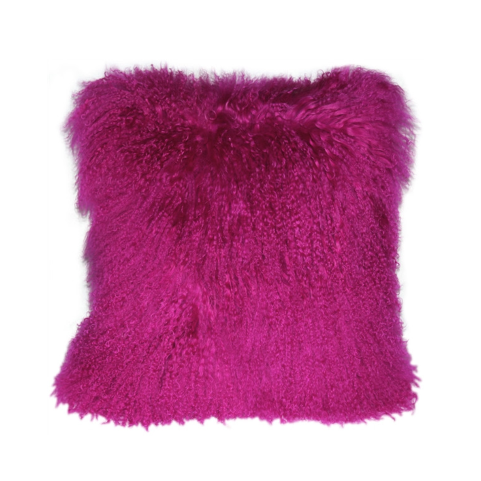 Hot Pink Mongolian 18x18 Cushion