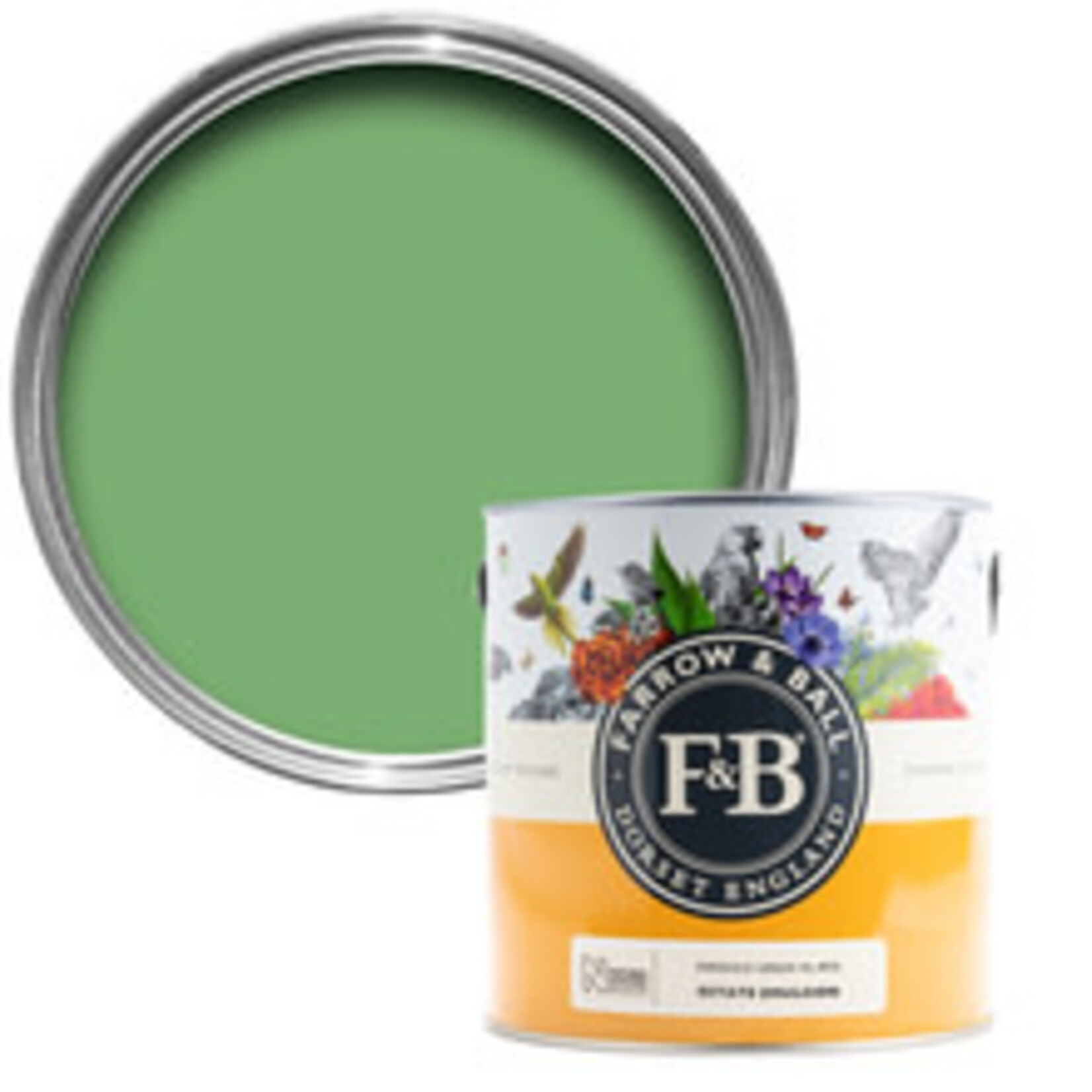 Farrow and Ball 750ml Estate Eggshell Emerald Green No.W53