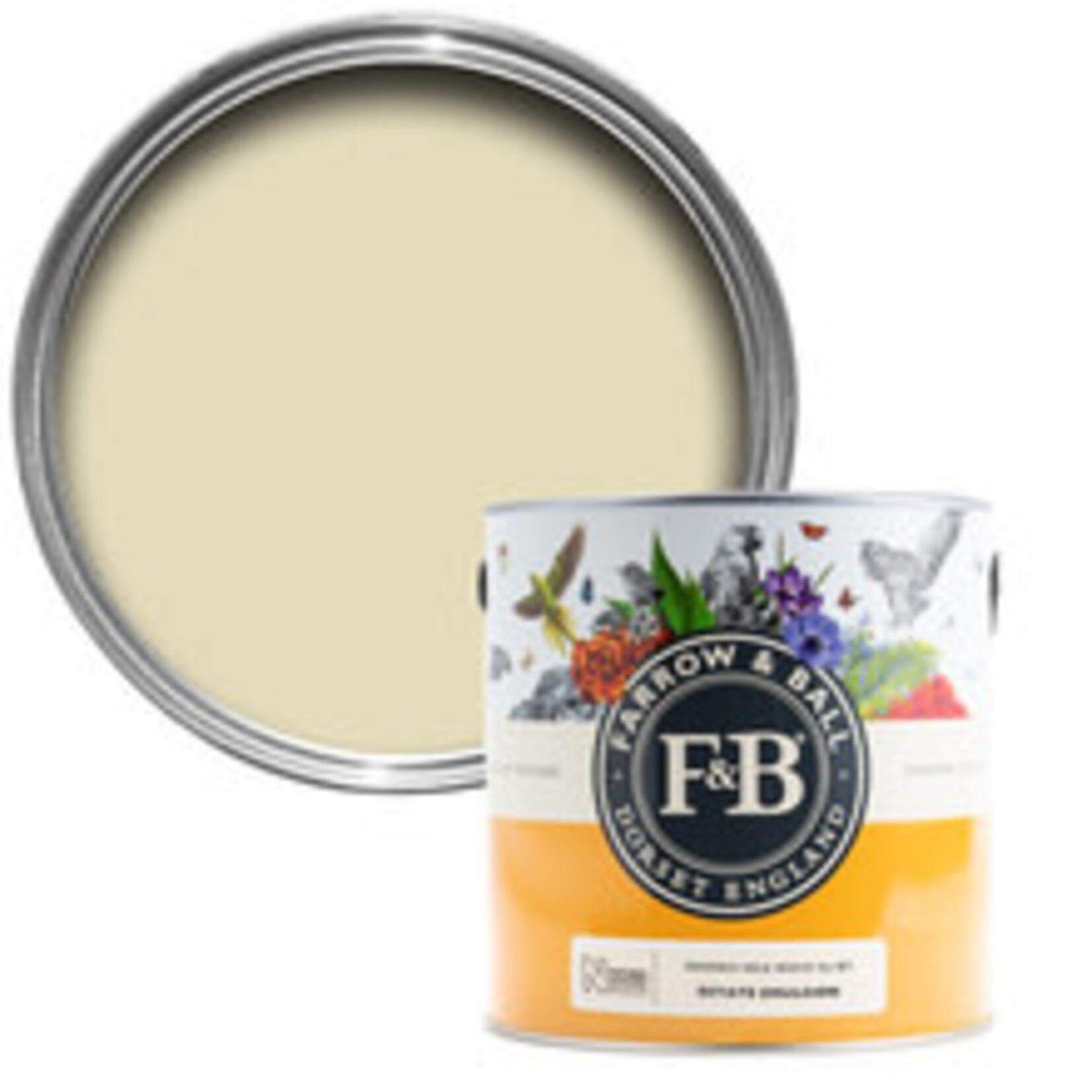 Farrow and Ball 750ml Estate Eggshell Skimmed milk White No.W7