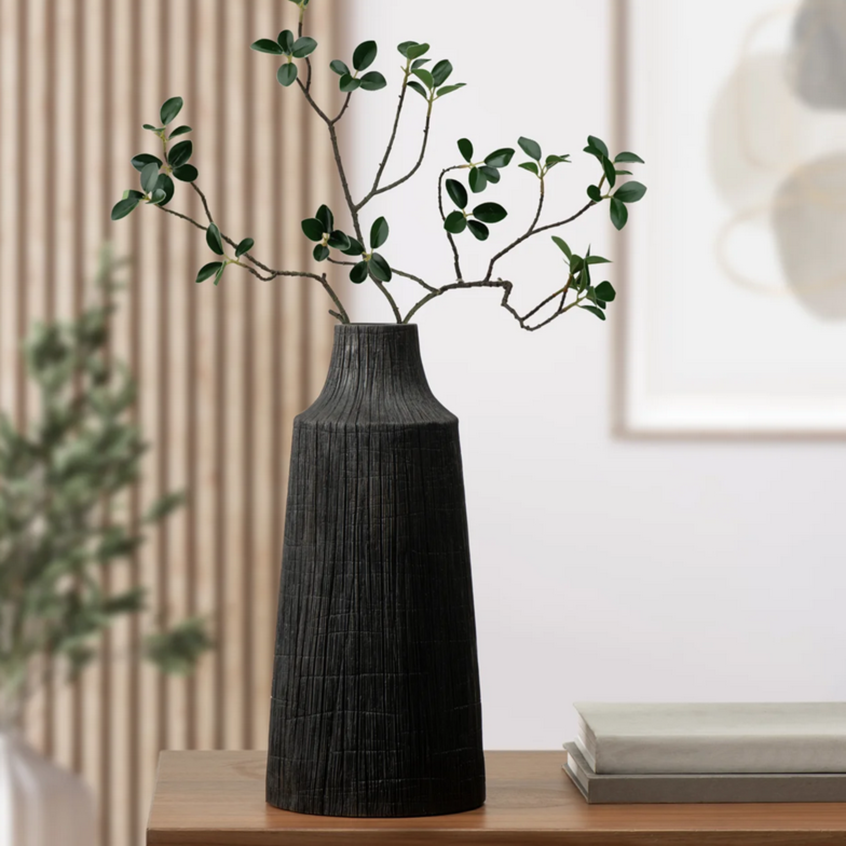Petra Etched Line Resin Vase 16"