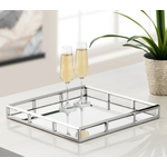 Lux Square Mirror Tray 16x16