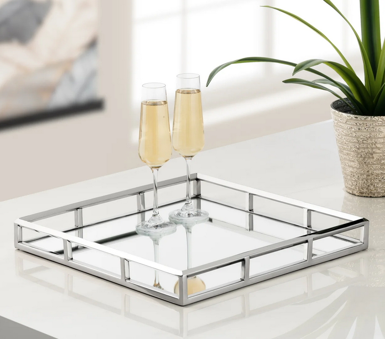 Lux Square Mirror Tray 16x16 - Bespoke Design Ltd