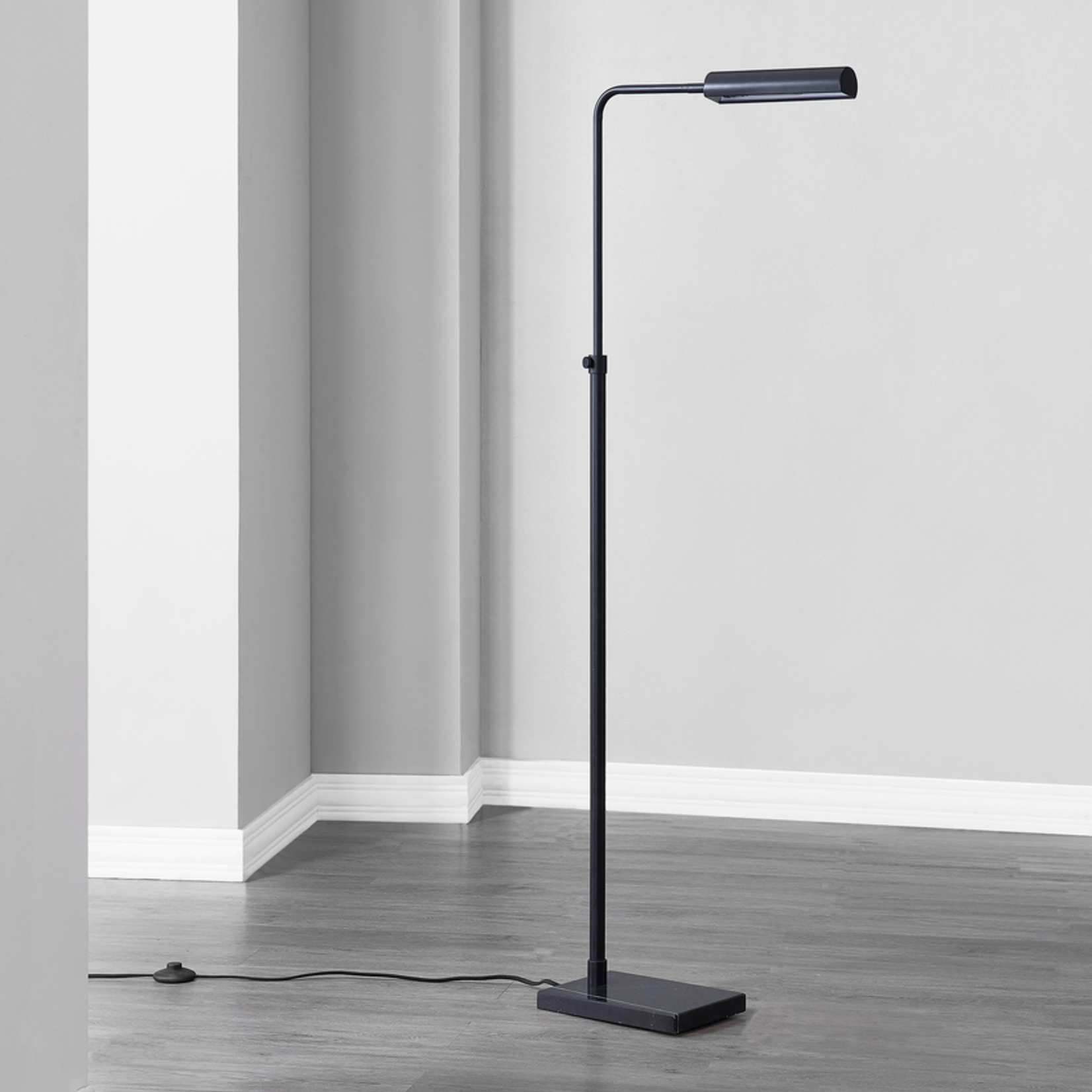 Fadia Matte Black Floor Lamp