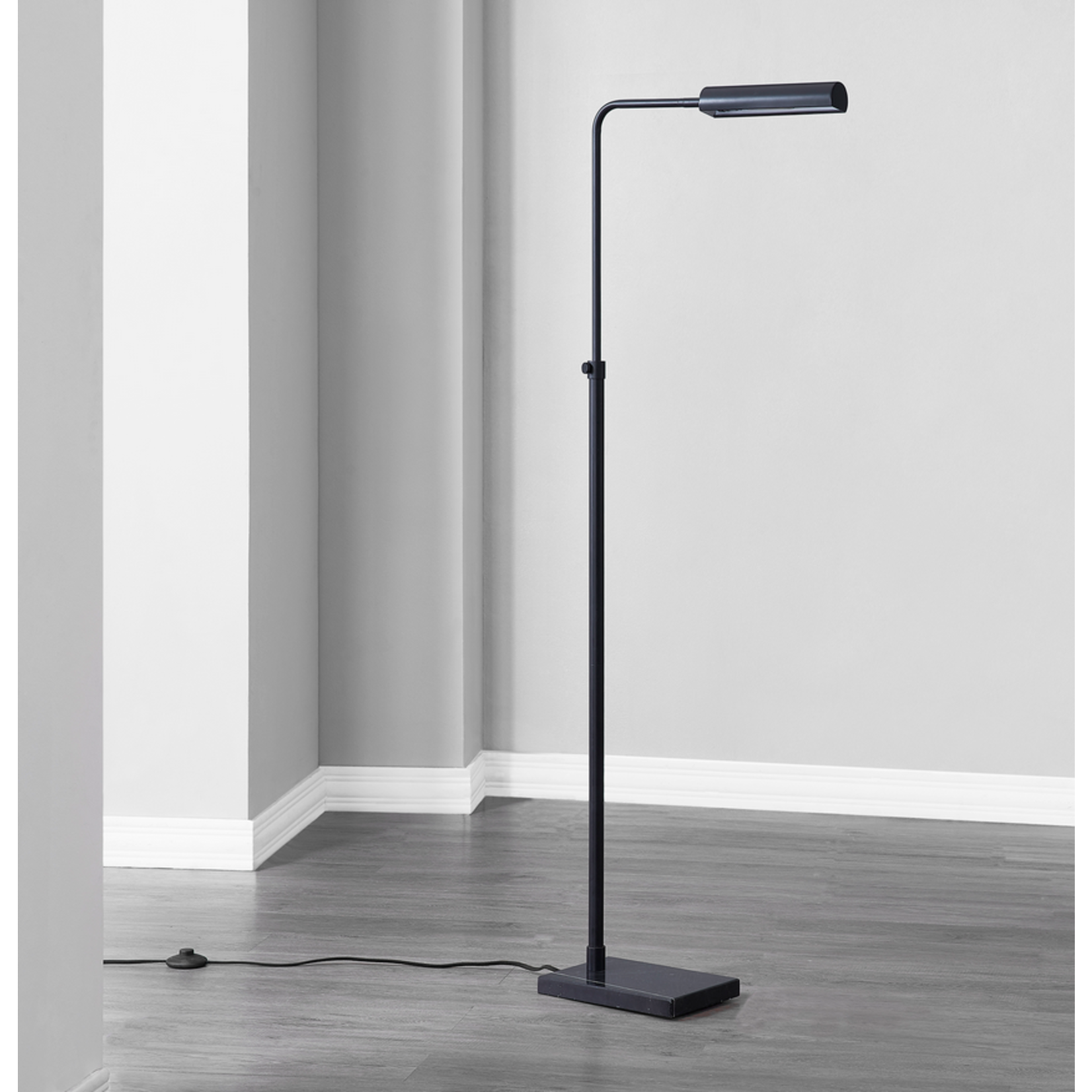 Fadia Matte Black Floor Lamp