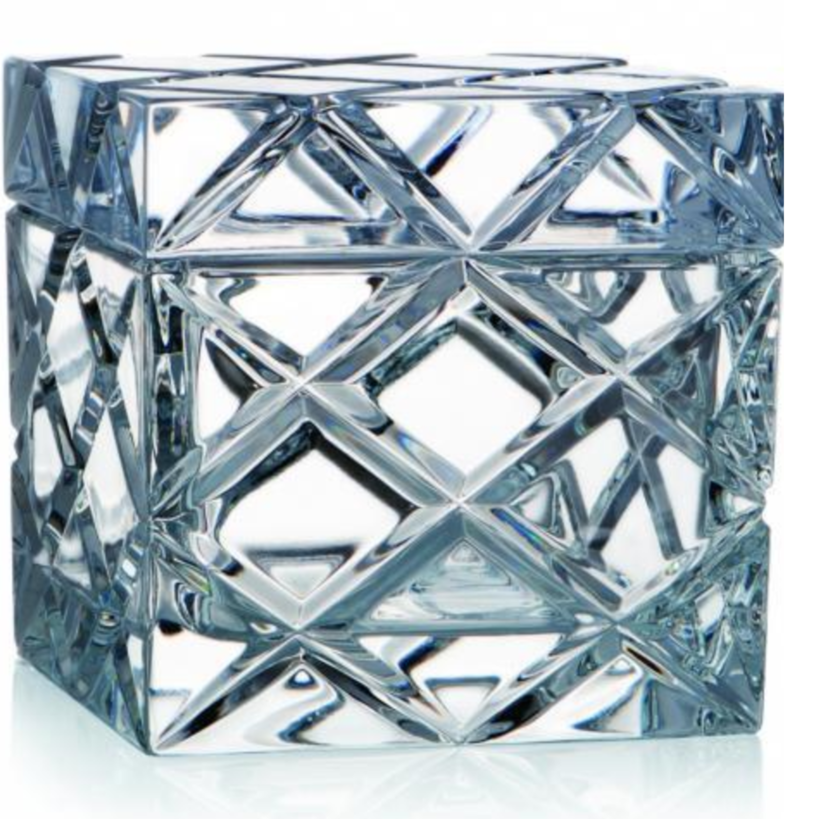 Rogaska Criss Cross  Crystal Box
