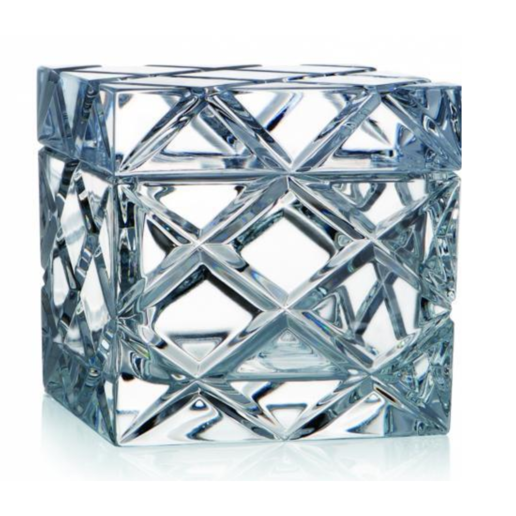 Rogaska Criss Cross  Crystal Box