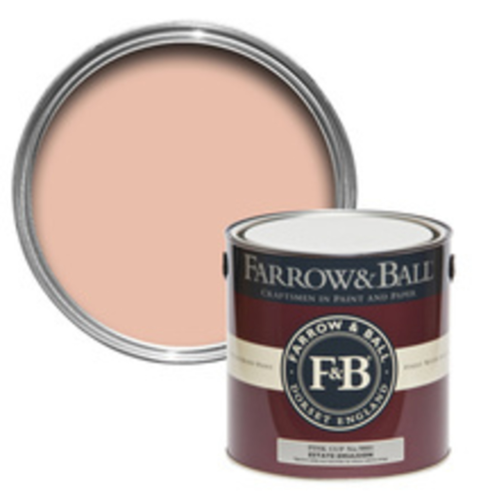 Farrow and Ball Gallon Estate Emulsion Pink Cup No.9801