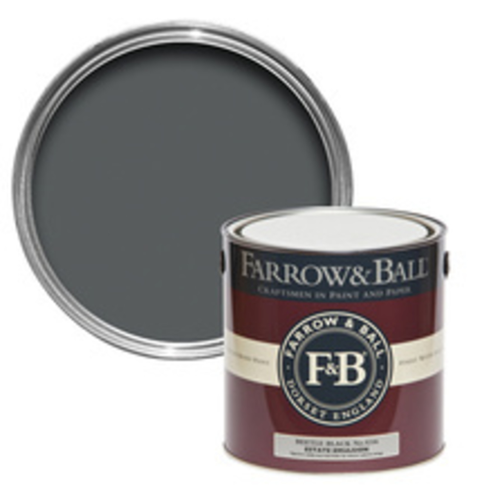 Farrow and Ball US Gallon Estate Emulsion Beetle Black No.G16