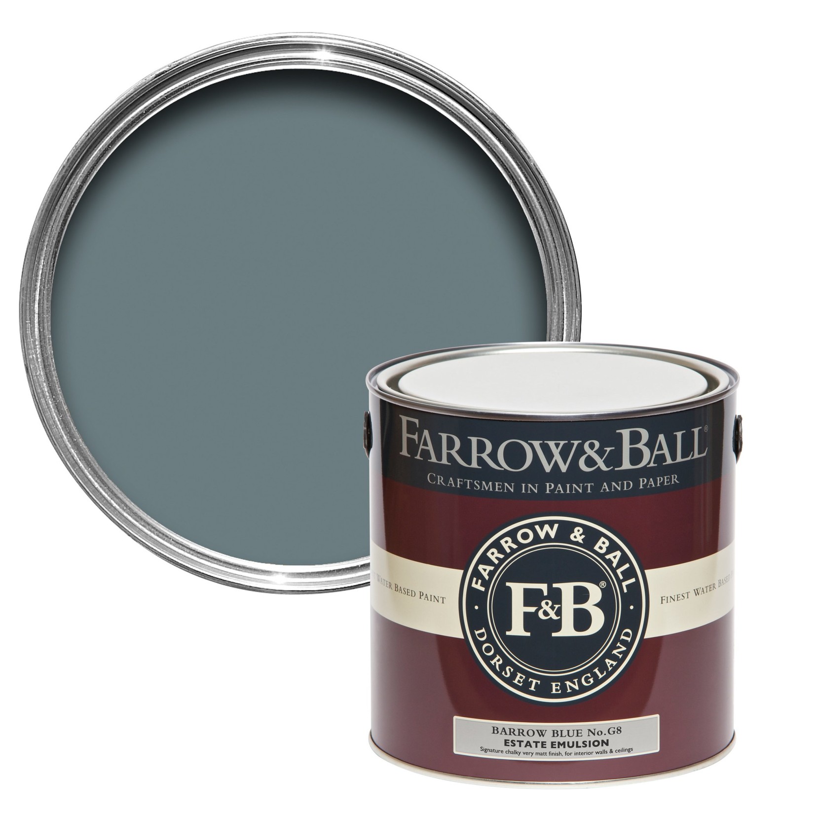 Farrow and Ball Gallon Estate Emulsion Barrow Blue No.G8