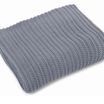 Merben Nate denim blue cotton throw 50” x 60”