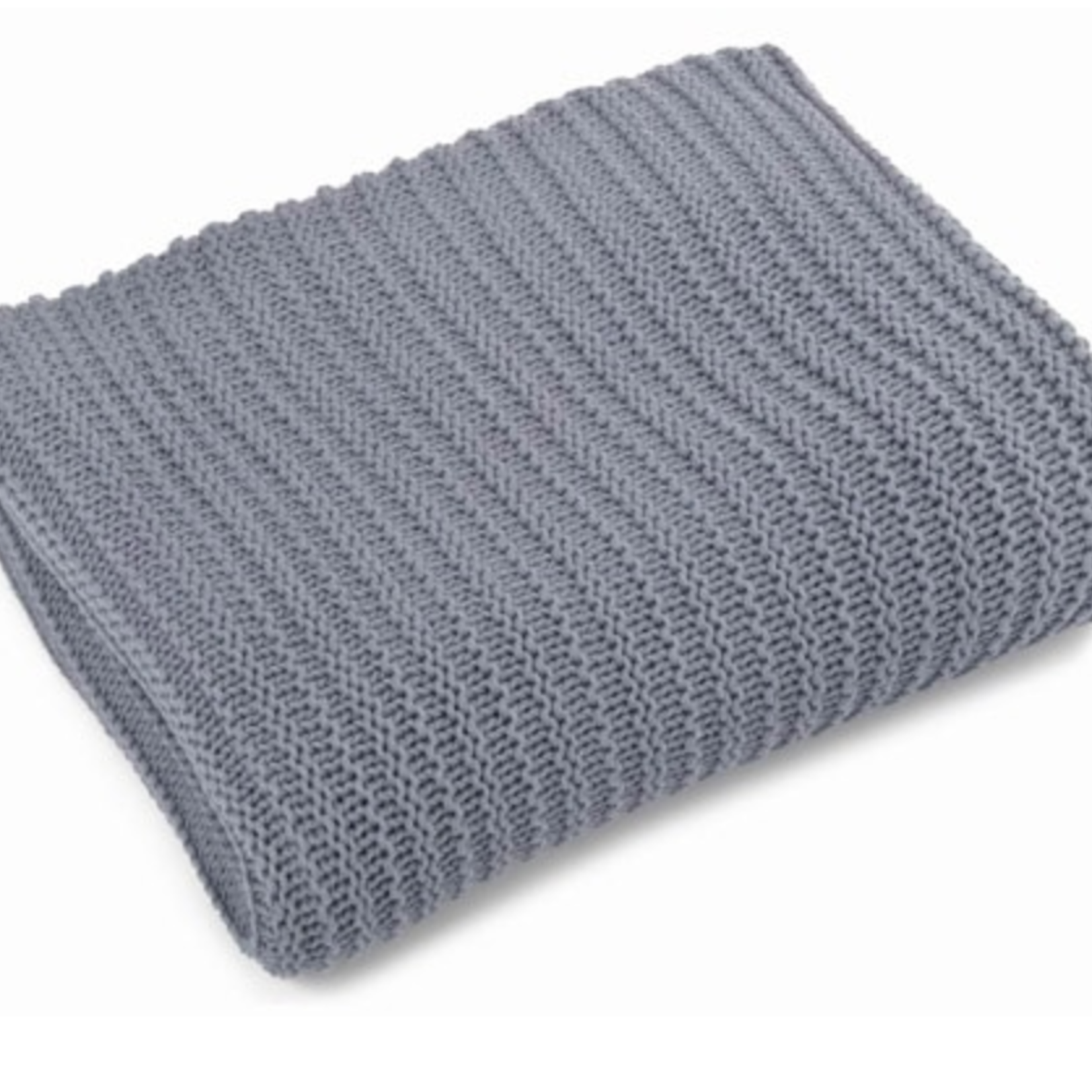 Merben Nate denim blue cotton throw 50” x 60”