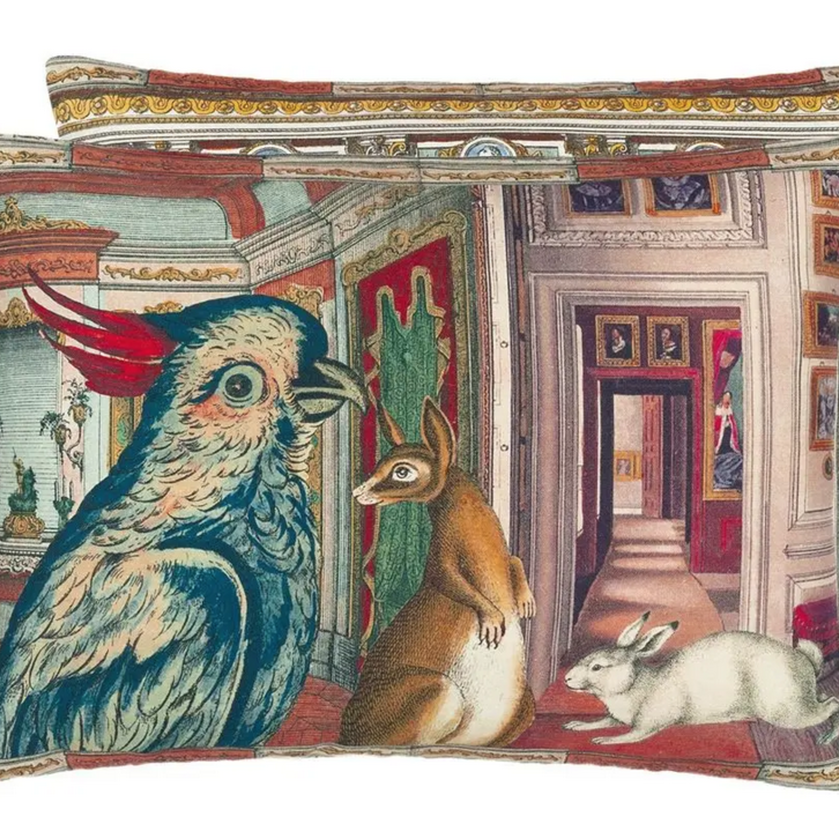 Designer's Guild In the Library Sepia Cushion 17" x 24"
