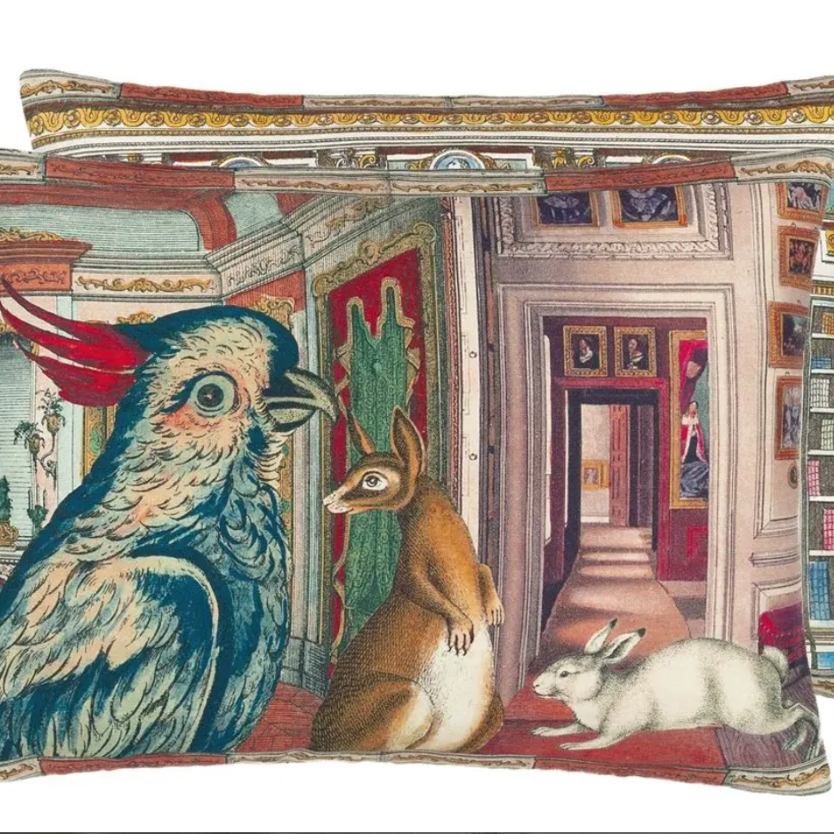 Designer's Guild In the Library Sepia Cushion 17" x 24"