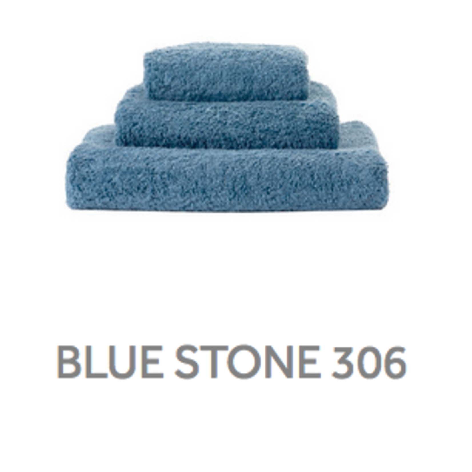 Abyss Abyss Habidecor Double Set 100% Egyptian Cotton Super Pile Bluestone