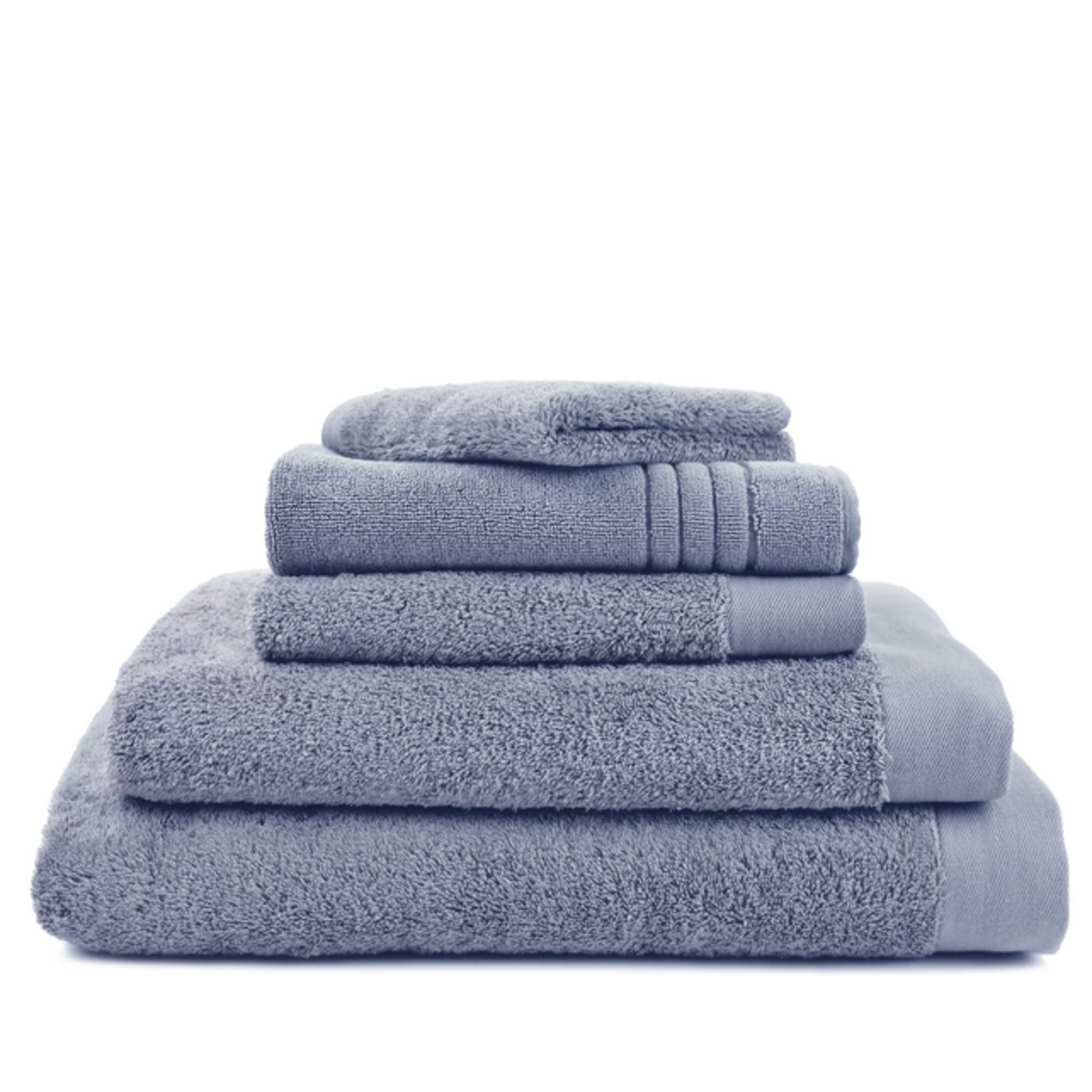 St. Geneve Puro 100% Egyptian Cotton Double Towel Set in Denim