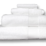 Alexandria White 100% Egyptian Cotton Double Towel Set