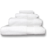 Alexandria White 100% Egyptian Cotton Double Towel Set