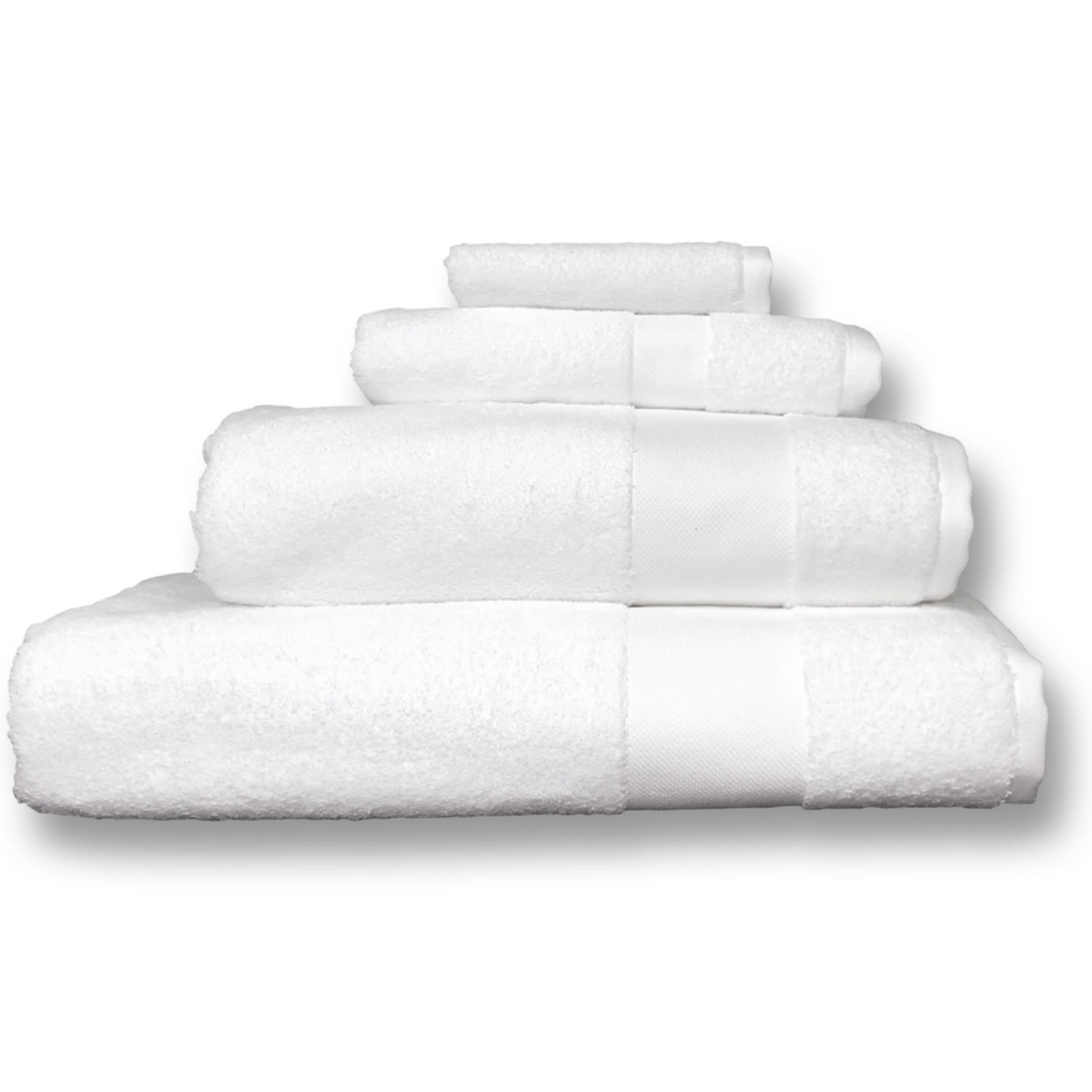 Alexandria White 100% Egyptian Cotton Double Towel Set