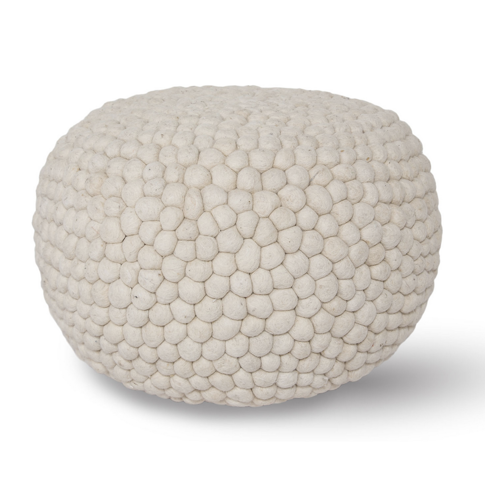 Style in Form Bohemian Pebble Pouf – Cream