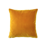 Pillow Decor Castello Deep Yellow Velvet Cushion with Feather Filler