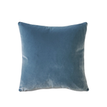 PD Castello Provincial Blue Velvet Throw Cushion with Feather filler