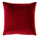 Castello Red Velvet Throw Pillow 20x20