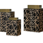 Guild Design Gallery Crossroads Jar with Brushed Gold Lid/Small