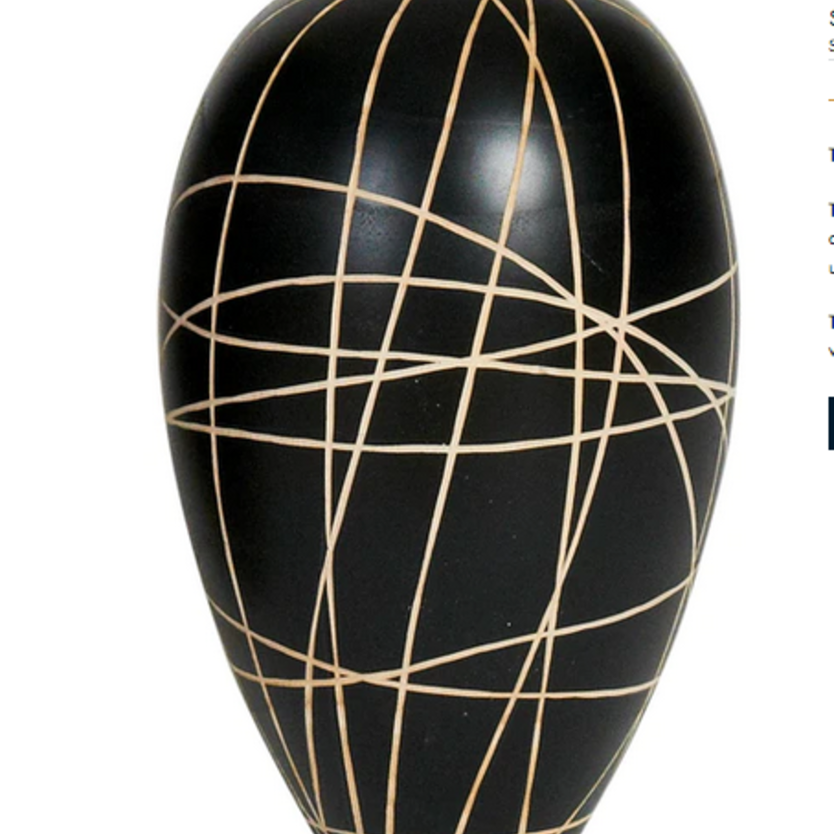 Guild Design Gallery Branches Oval Wood Vase