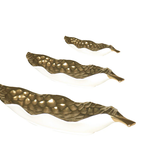 Guild Design Gallery Golden Elliptical Leaf Plate Small