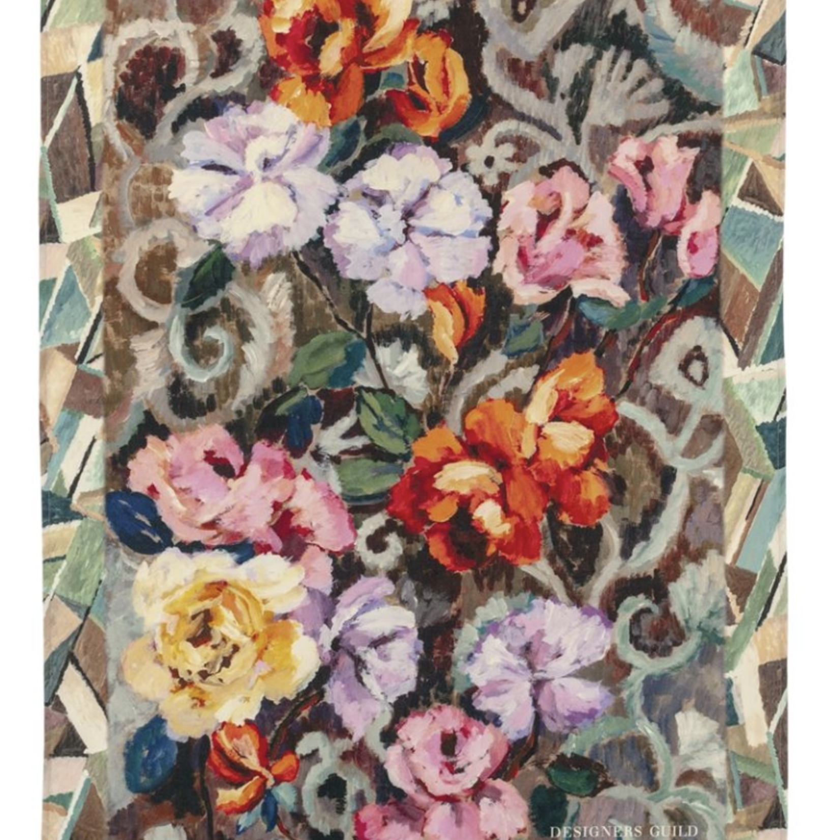 DG  Tapestry Flower - Damson - Throw