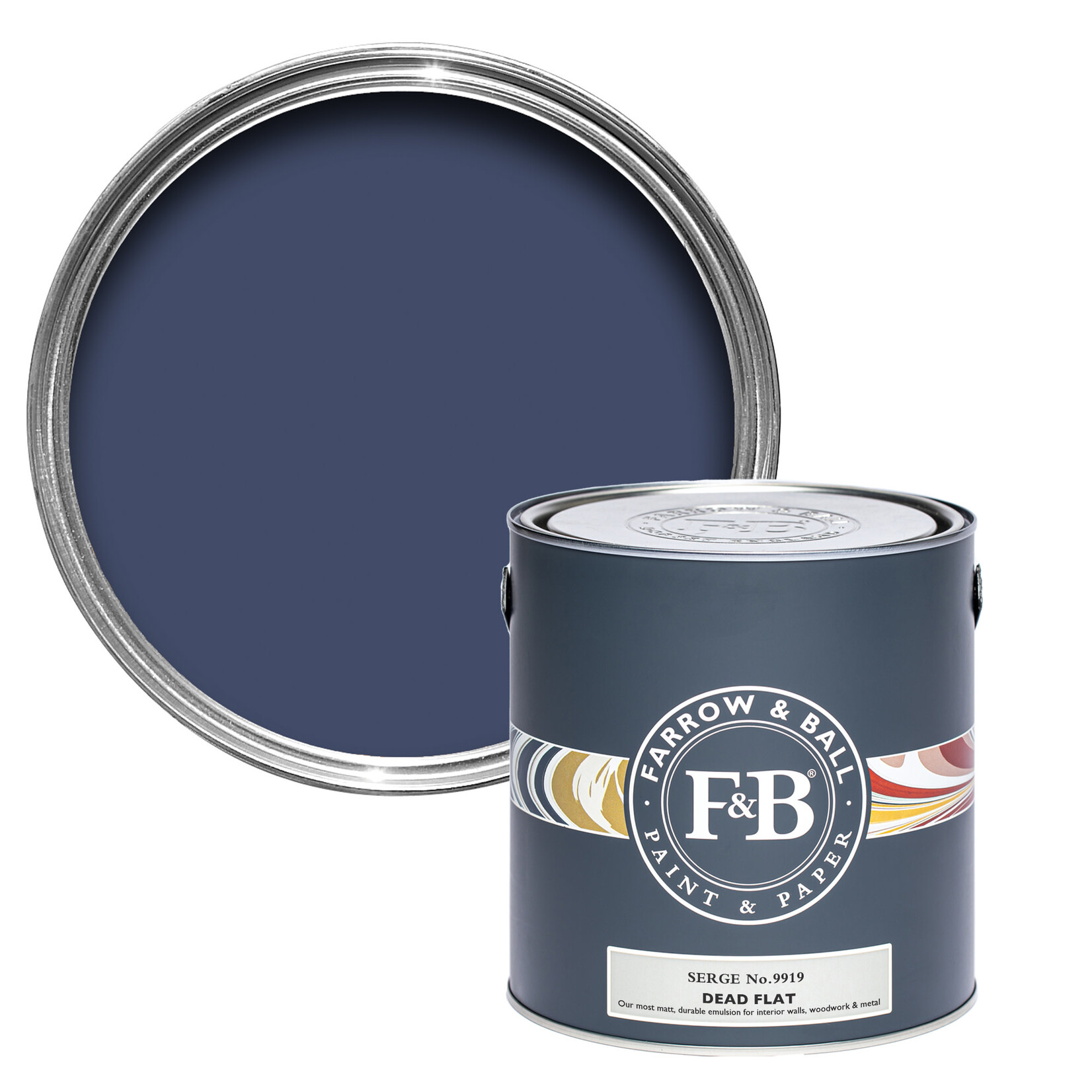 Farrow and Ball US Gallon Dead Flat Serge No 9919