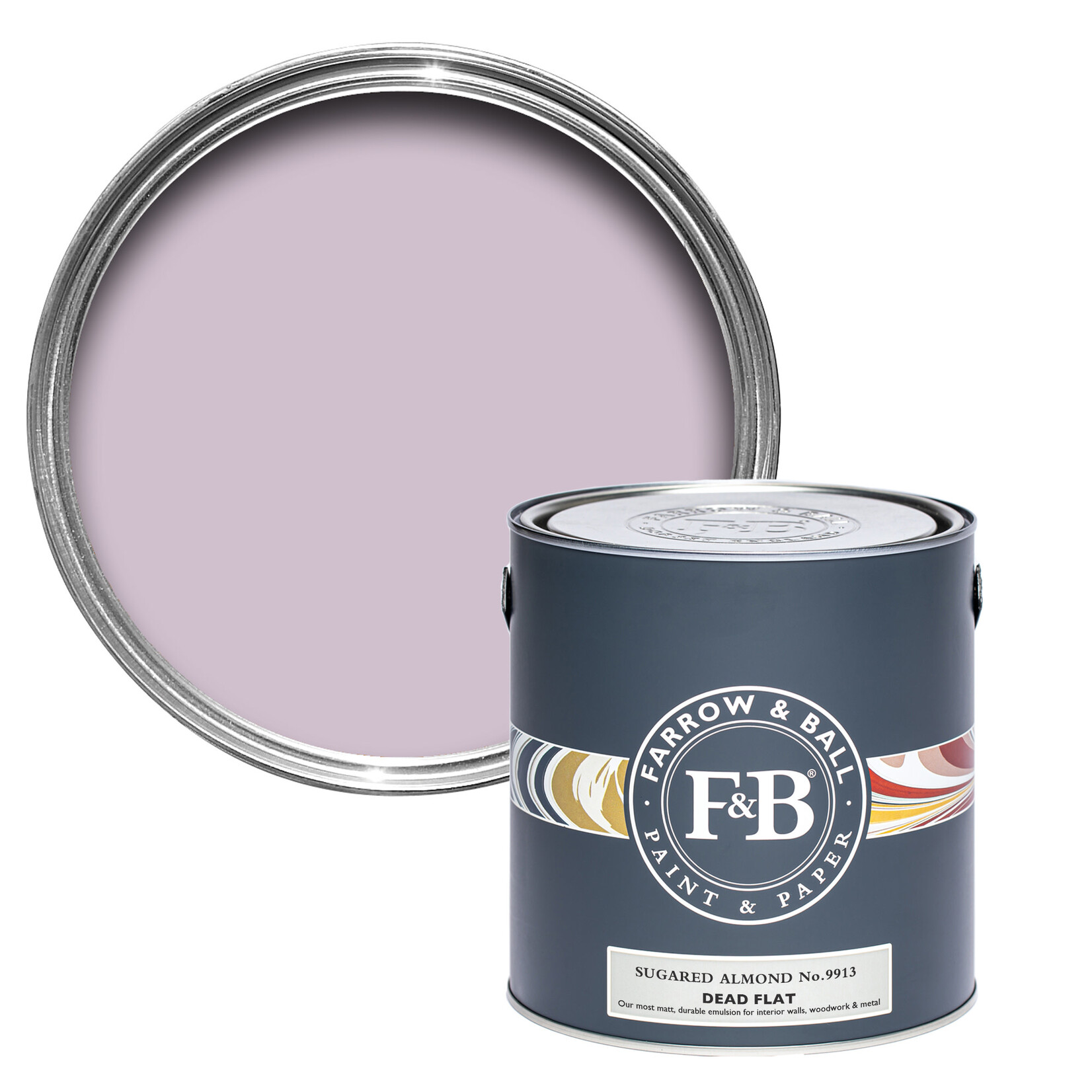 Farrow and Ball US Gallon Dead Flat Sugared Almond No 9913