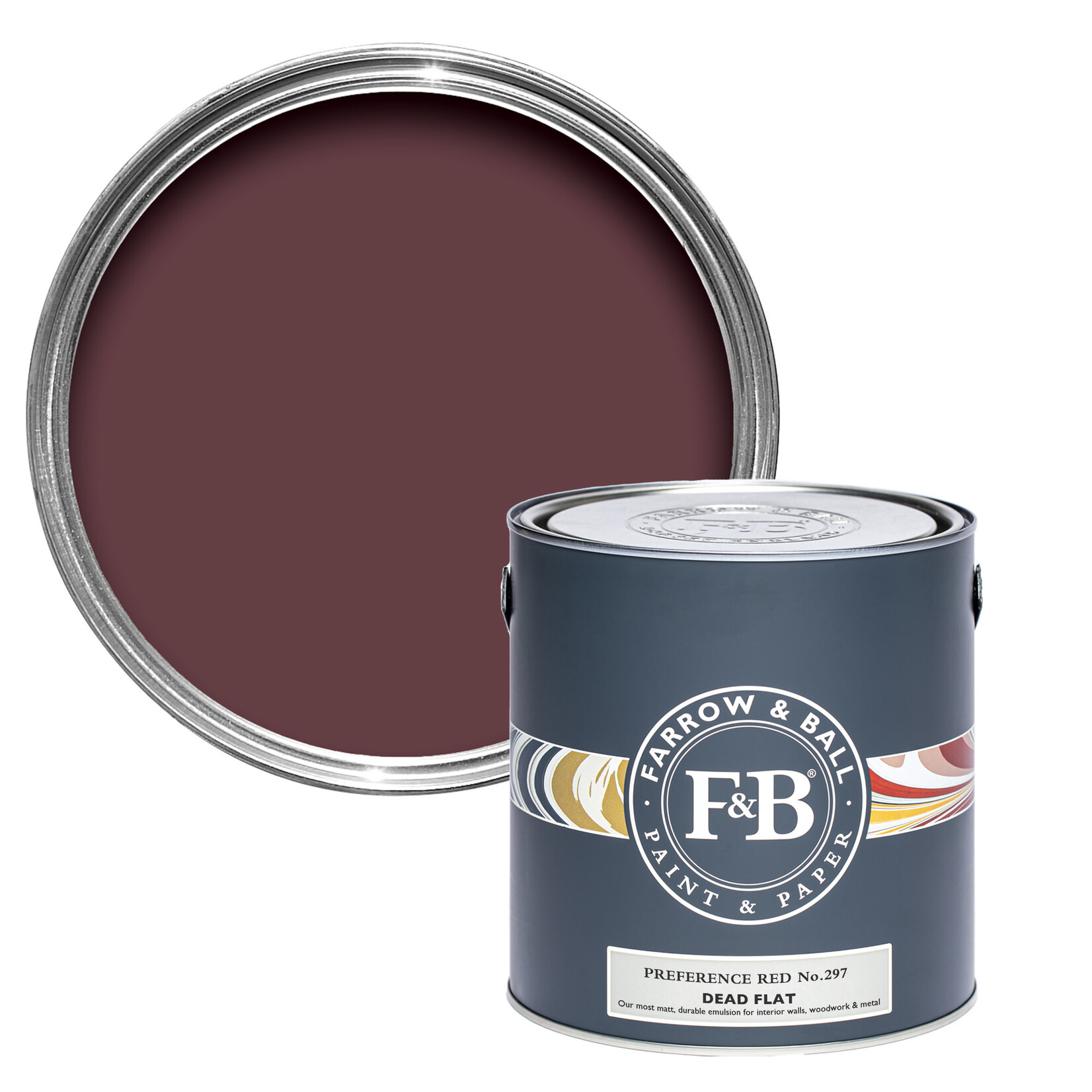 Farrow and Ball US Gallon Dead Flat Preference Red No 297