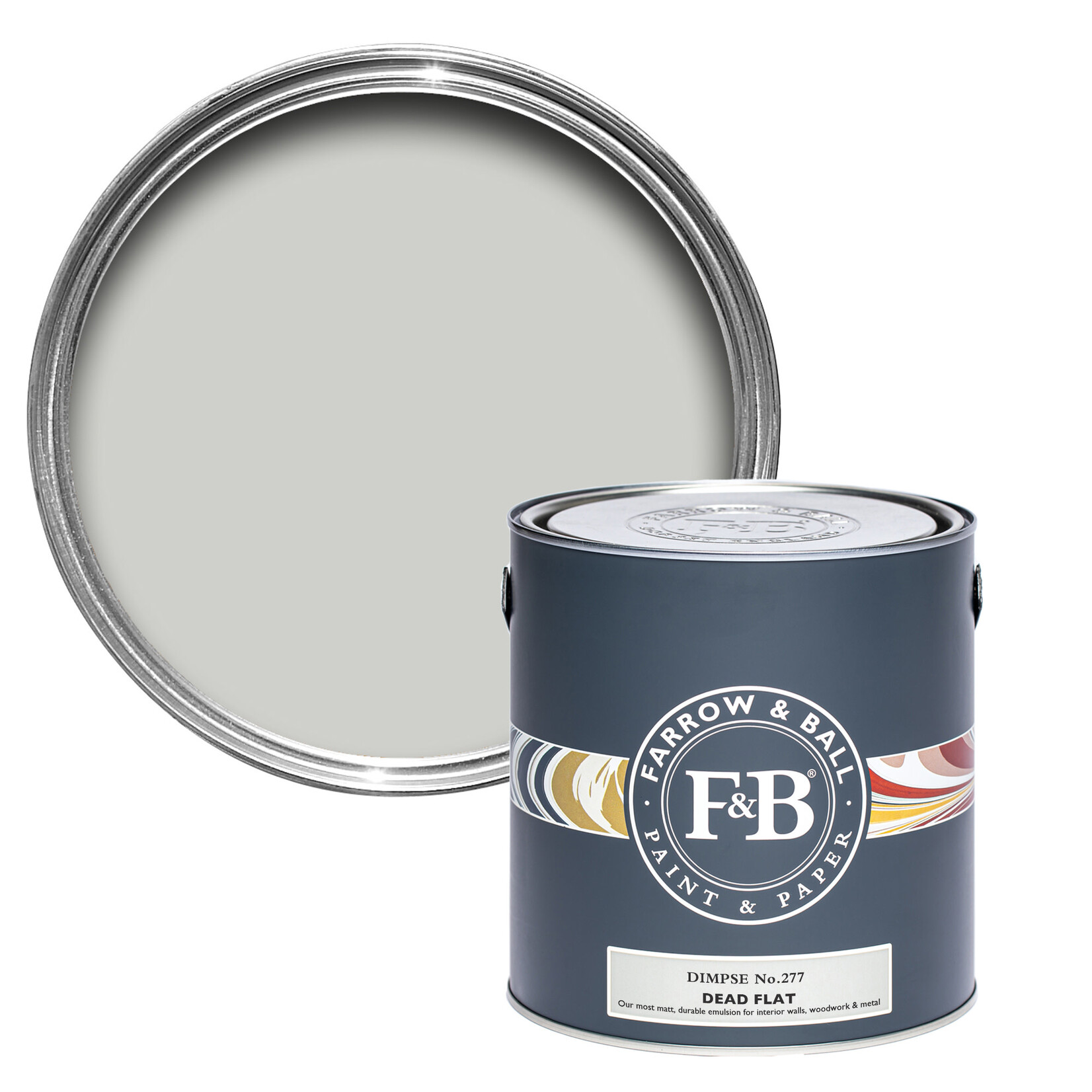 Farrow and Ball US Gallon Dead Flat Dimpse No 277