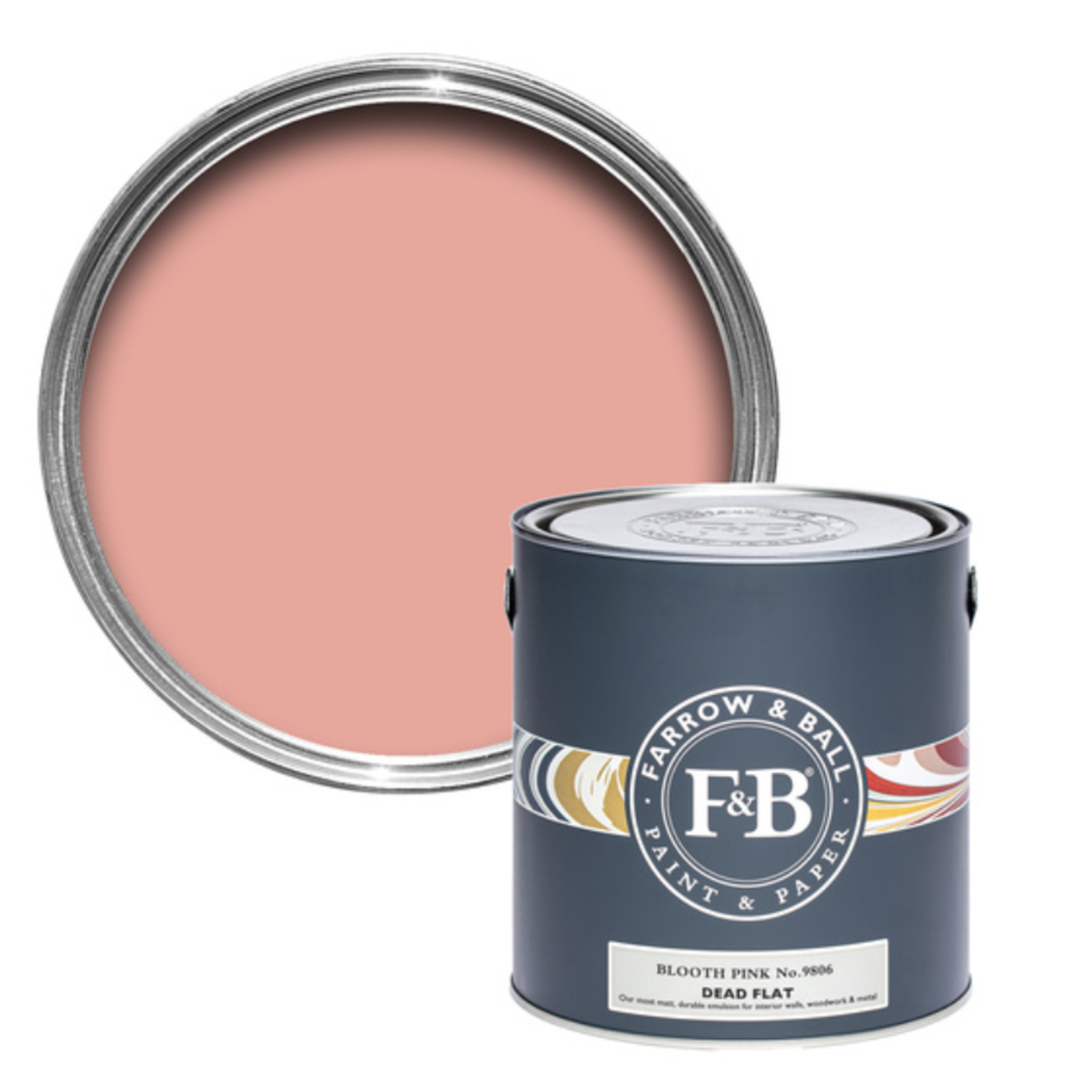 Farrow and Ball US Gallon Dead Flat  Blooth Pink No 9806
