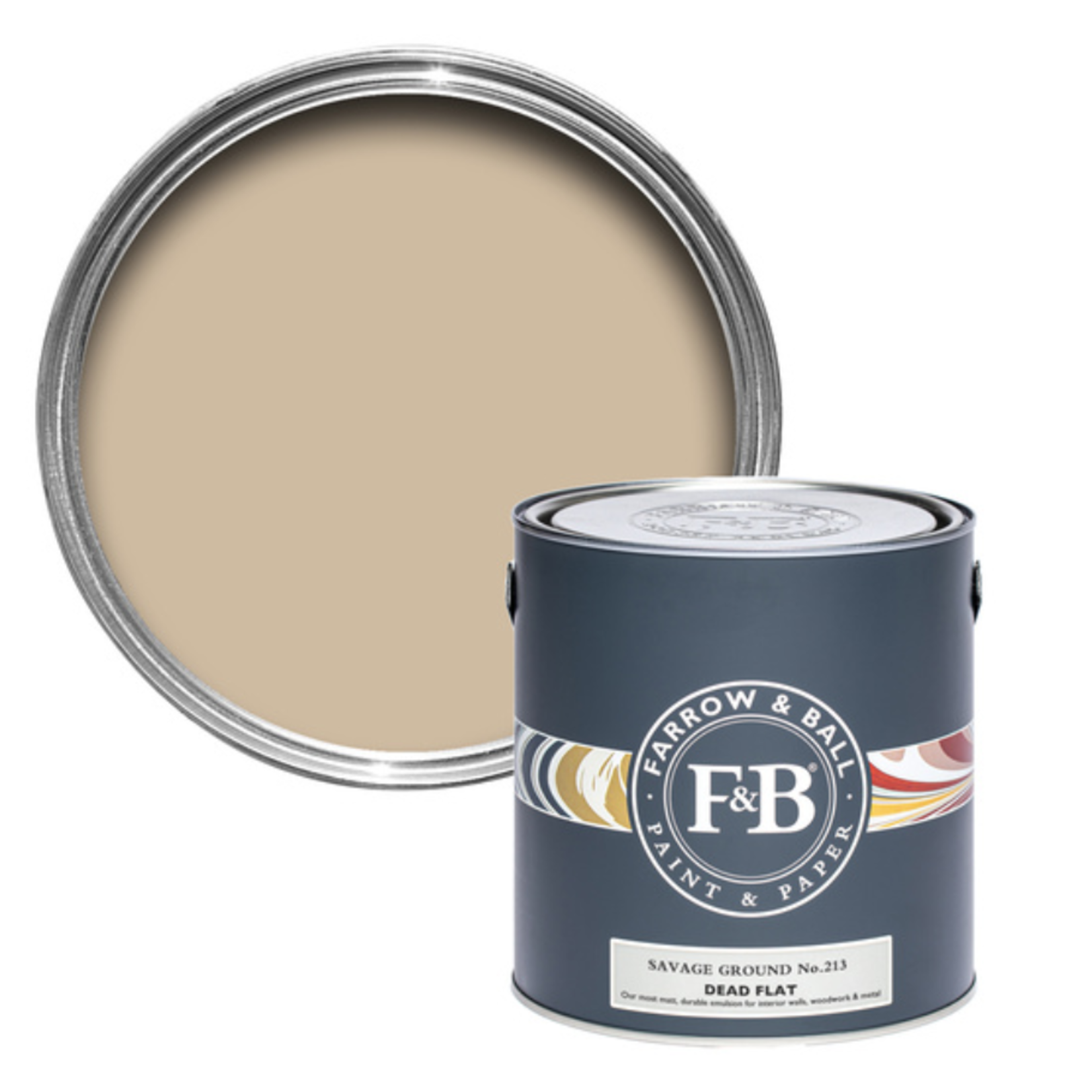 Farrow and Ball US Gallon Dead Flat Savage Ground No 213