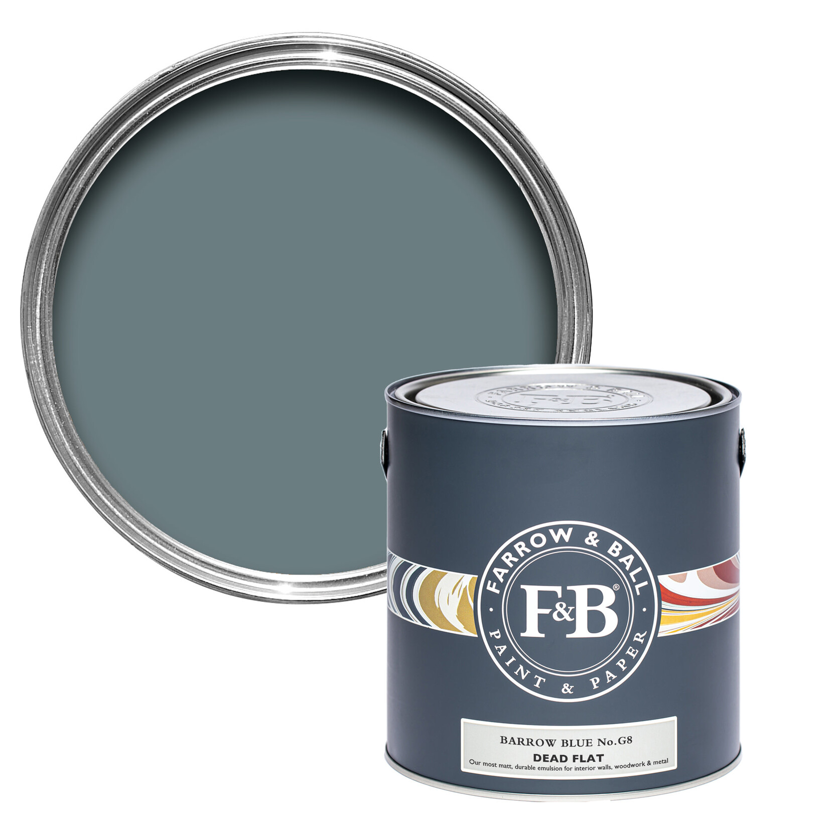 Farrow and Ball US Gallon Dead Flat No G8