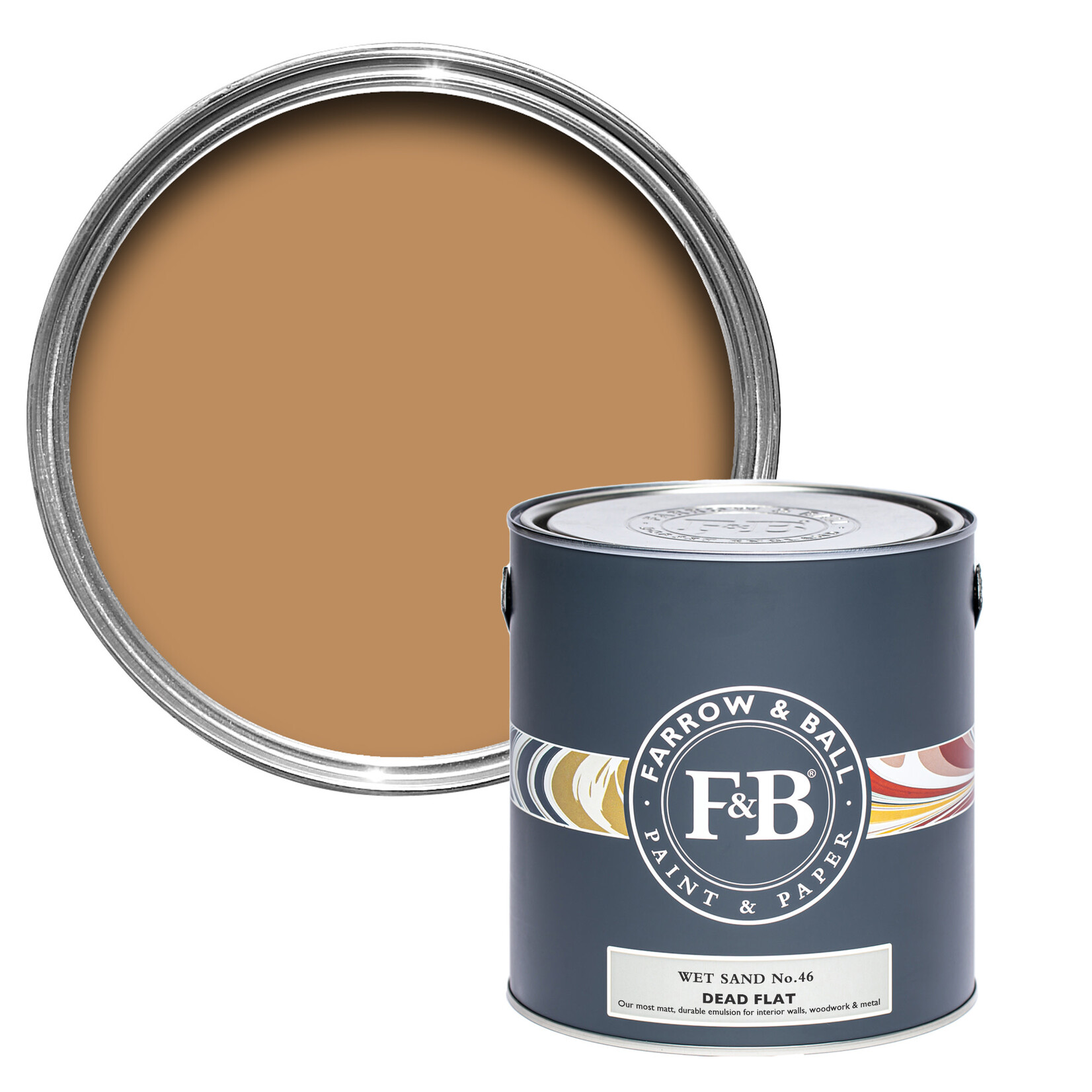 Farrow and Ball US Gallon Dead Flat Wet Sand No 46