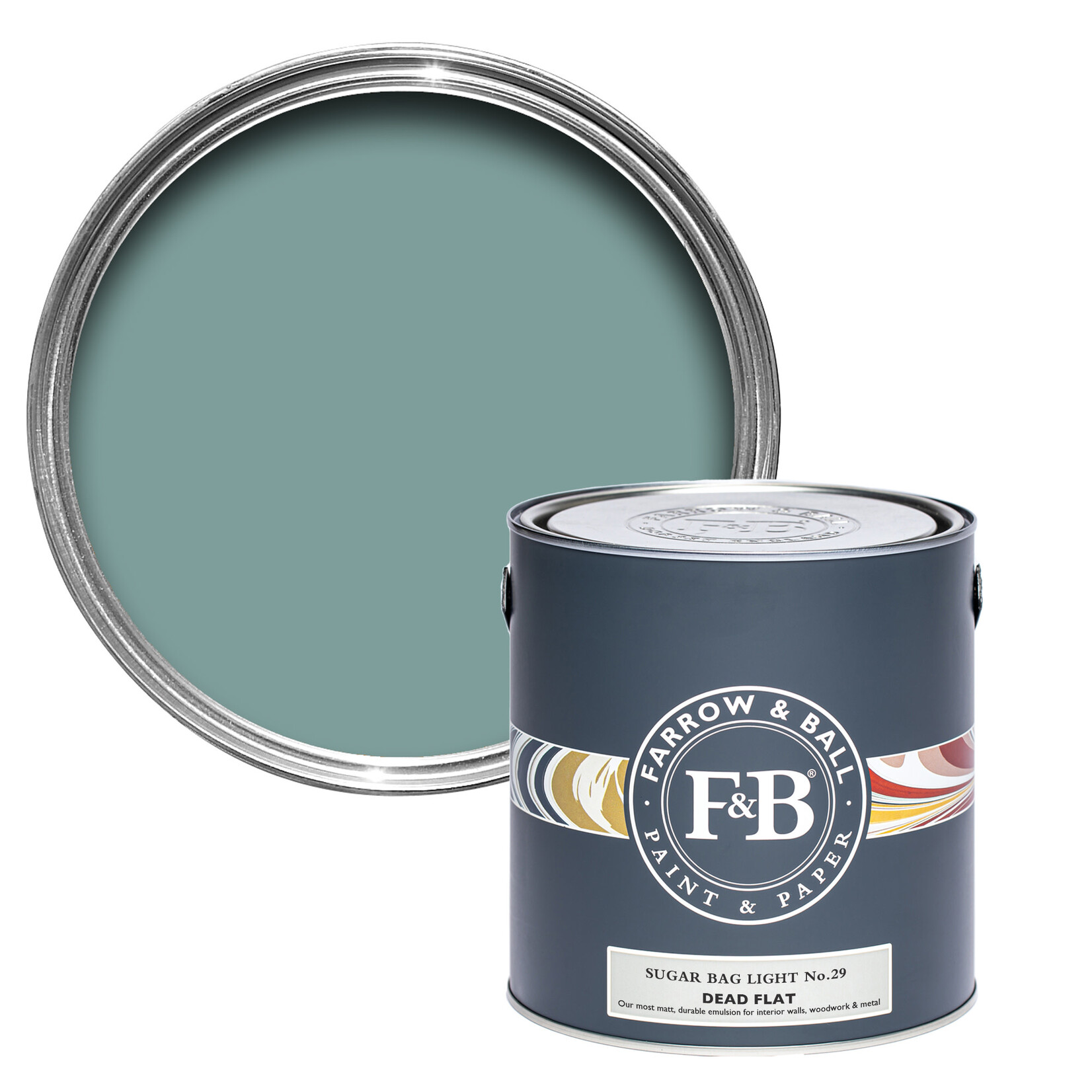 Farrow and Ball US Gallon Dead Flat Sugar Bag Light No 29